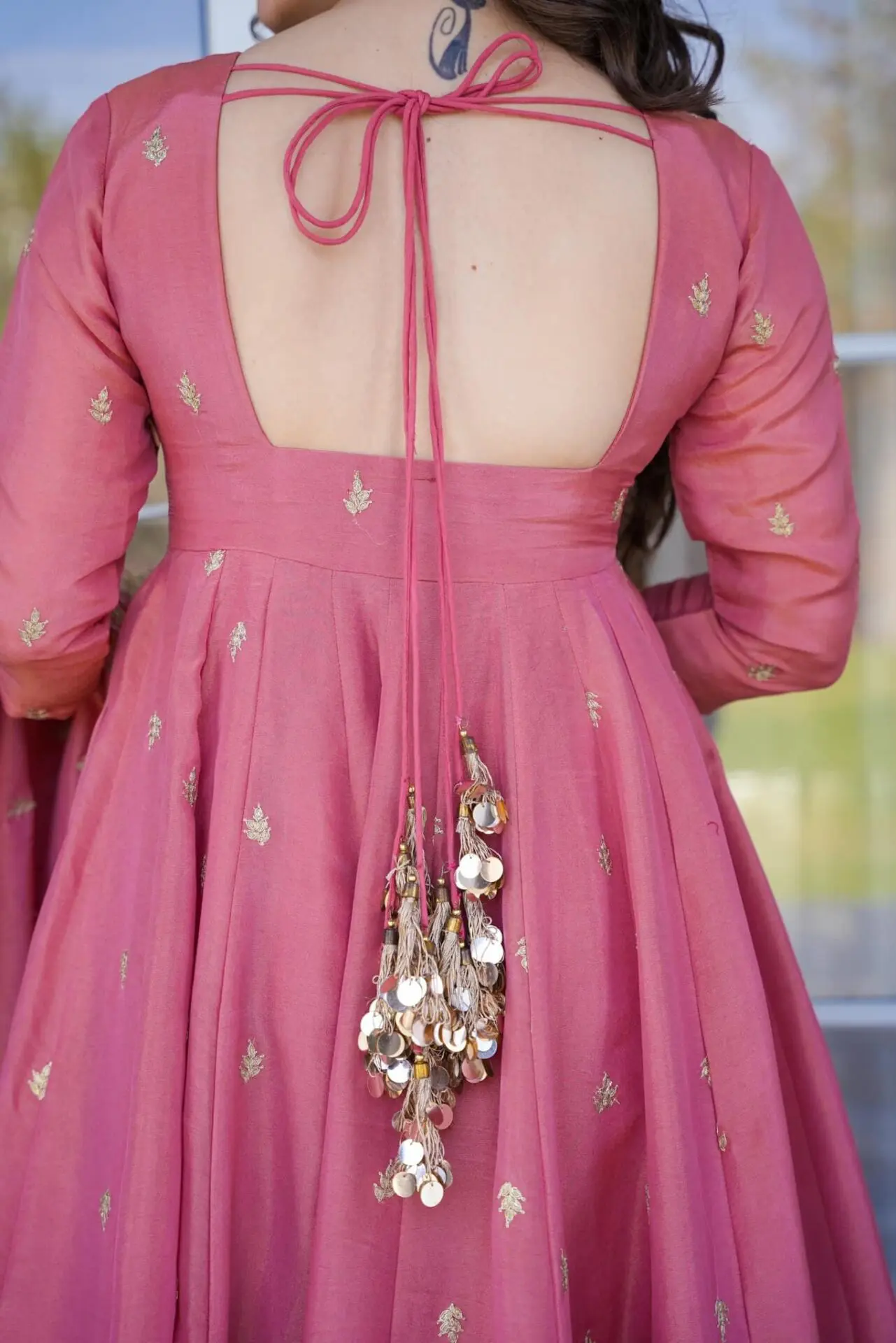 Heavy Cosmos Silk Anarkali Suit Set