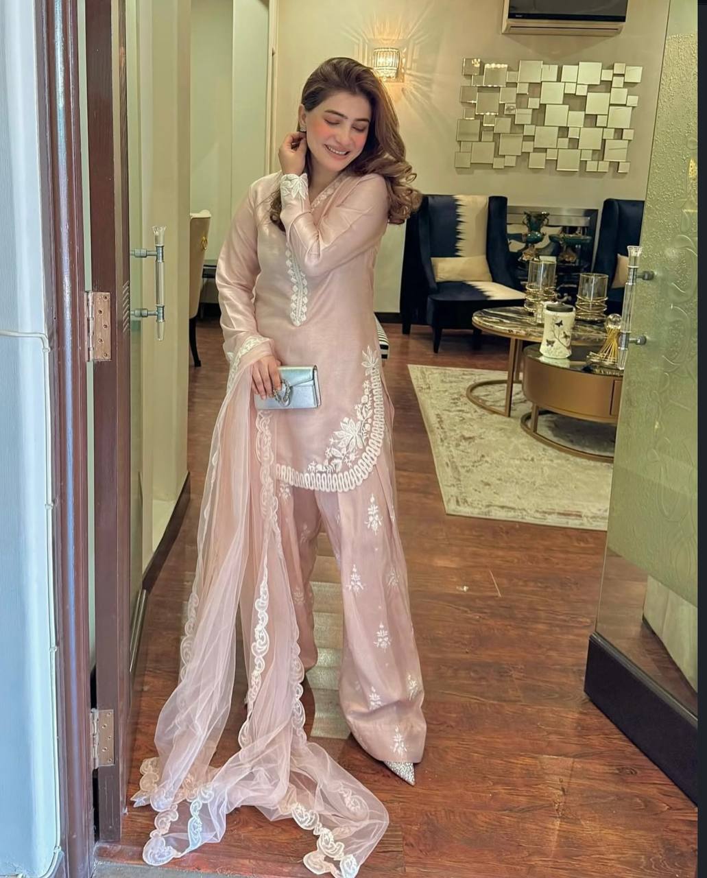Lavish Pink Salwar Suit with Intricate Dupatta
