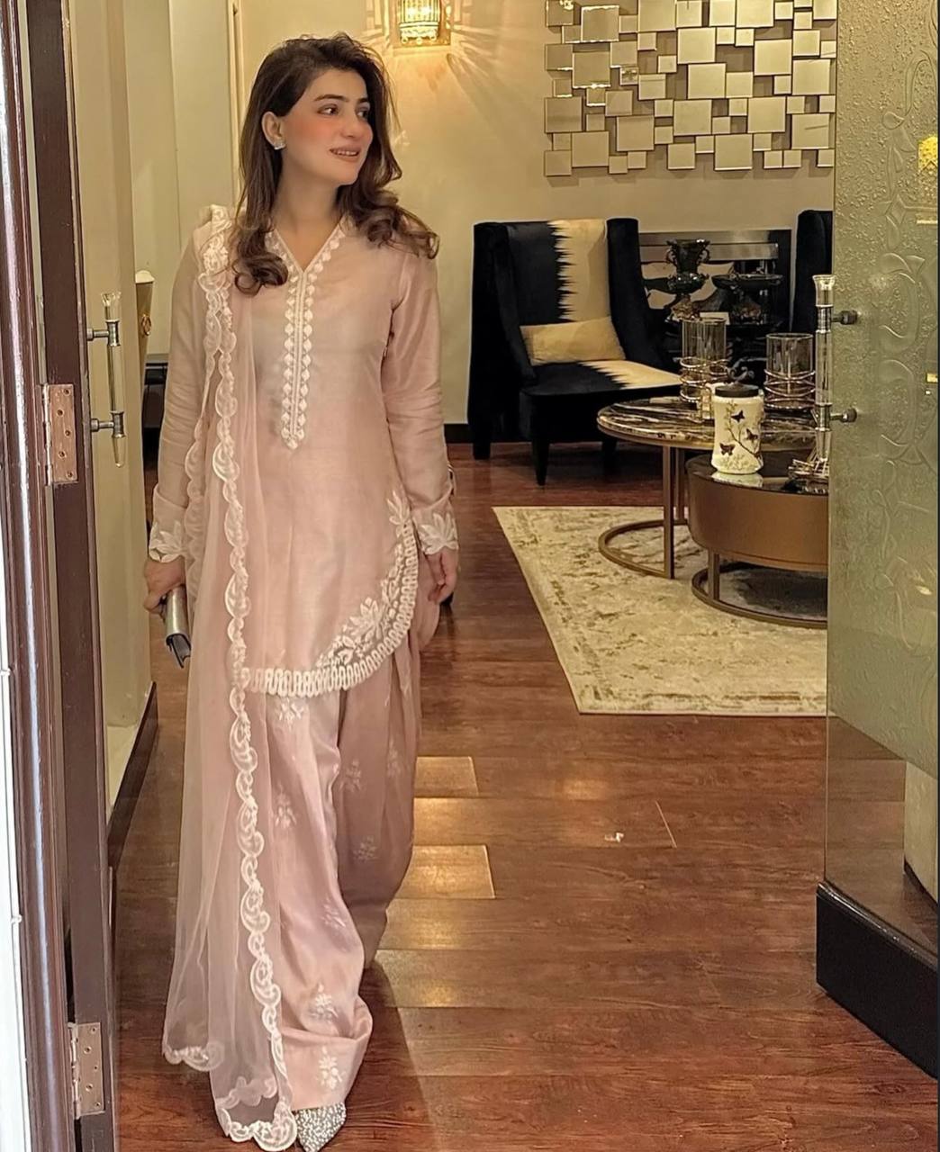Lavish Pink Salwar Suit with Intricate Dupatta