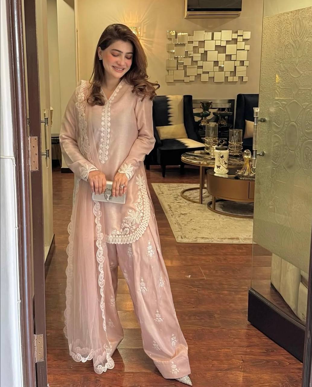 Lavish Pink Salwar Suit with Intricate Dupatta