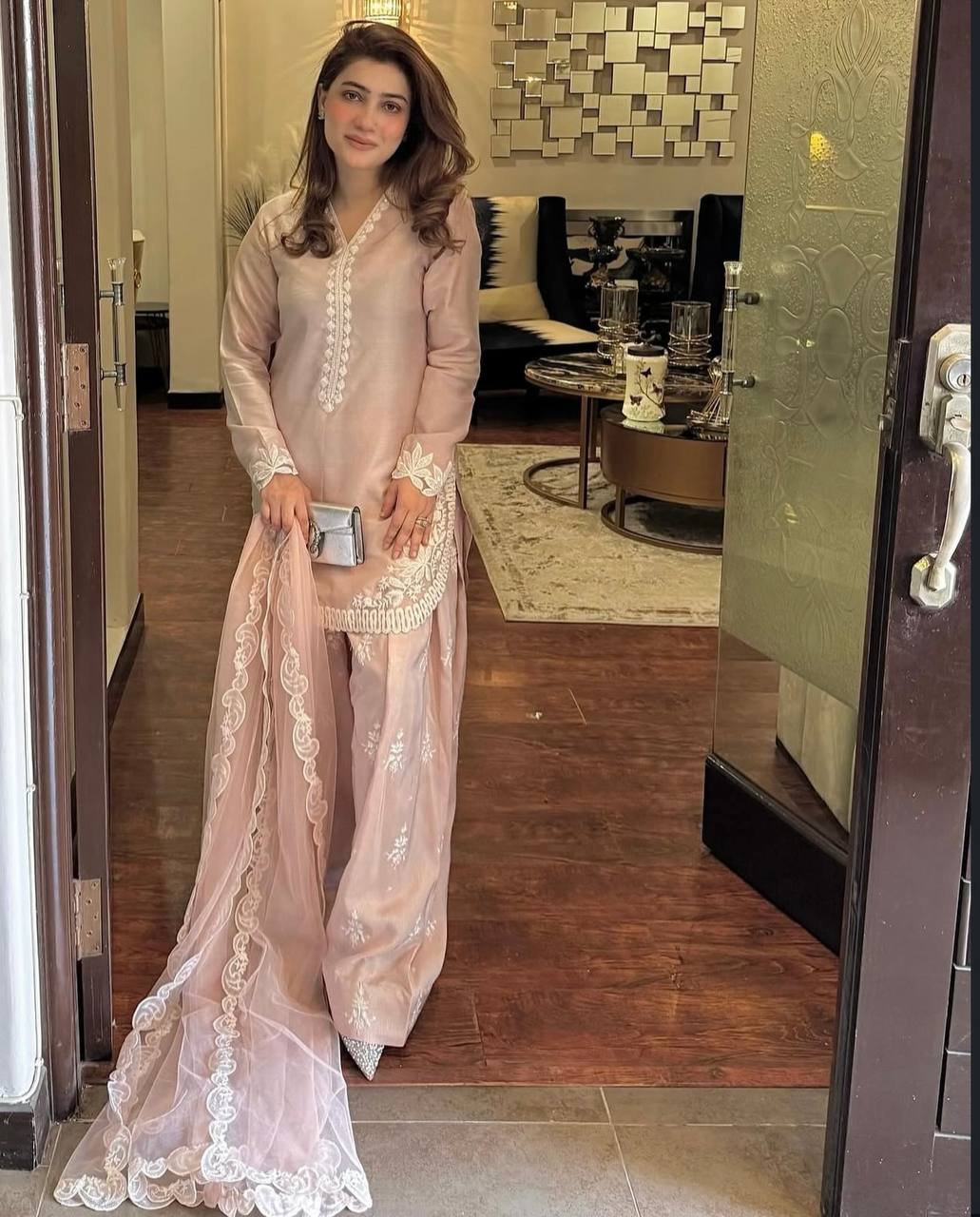 Lavish Pink Salwar Suit with Intricate Dupatta