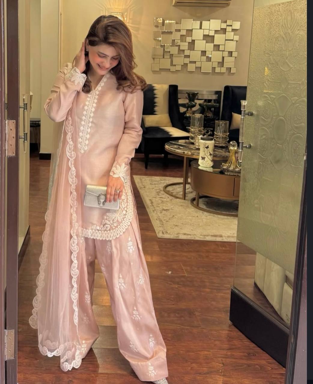 Lavish Pink Salwar Suit with Intricate Dupatta