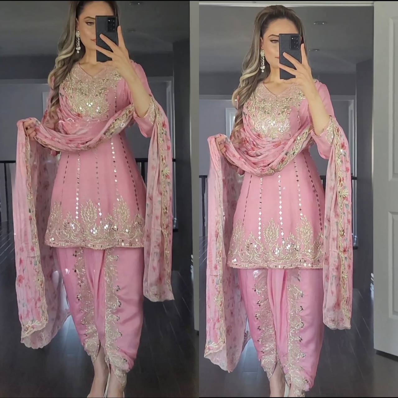 Radiant Pink Salwar Suit Capturing Moments of Graceful Beauty