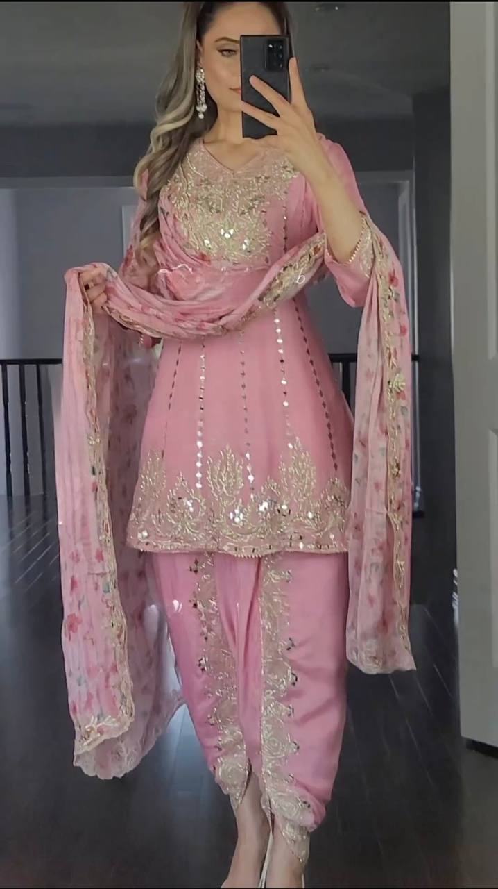 Radiant Pink Salwar Suit Capturing Moments of Graceful Beauty