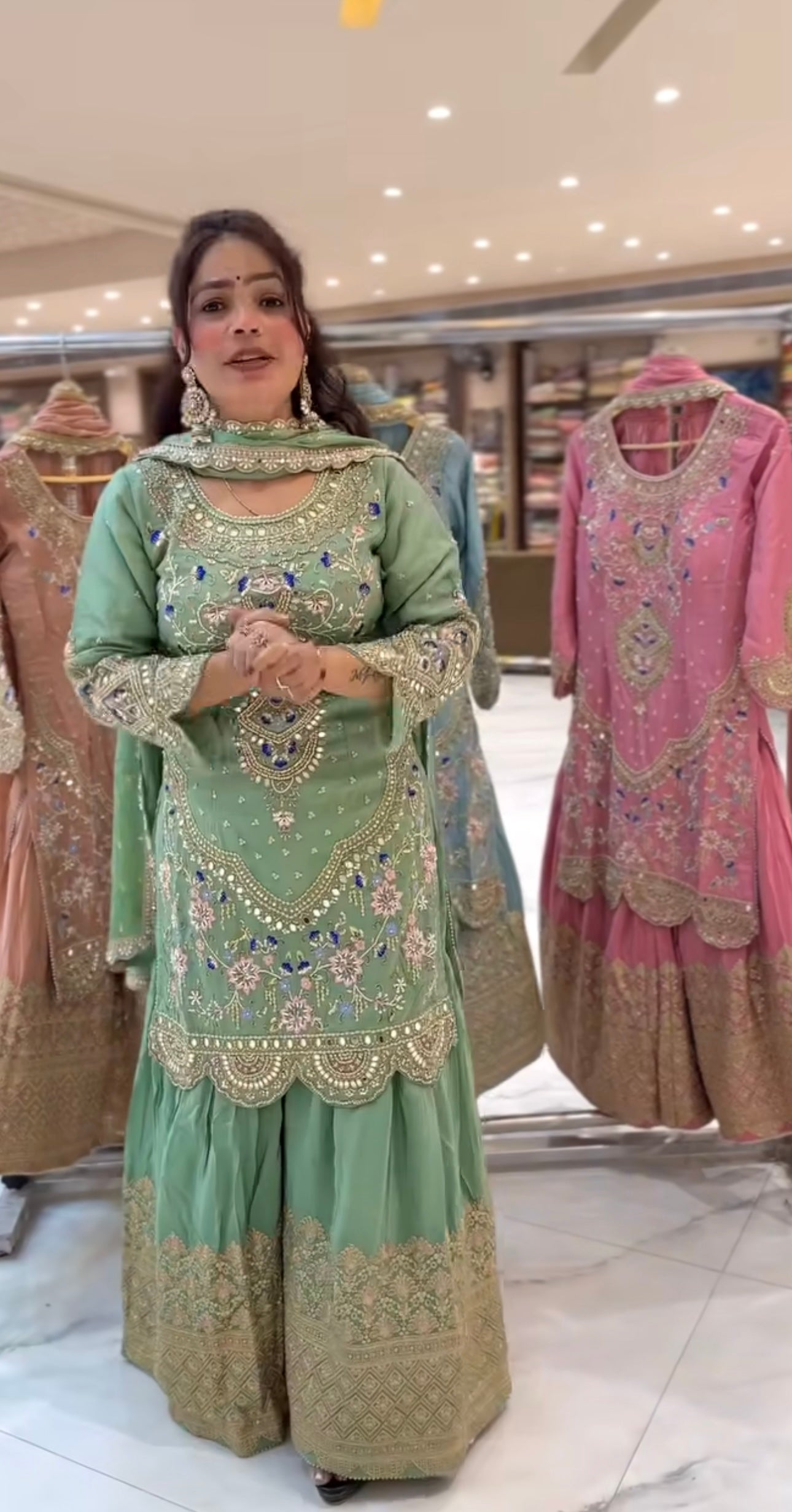 Radiant Elegance A Luxurious Ensemble of Colorful Dresses