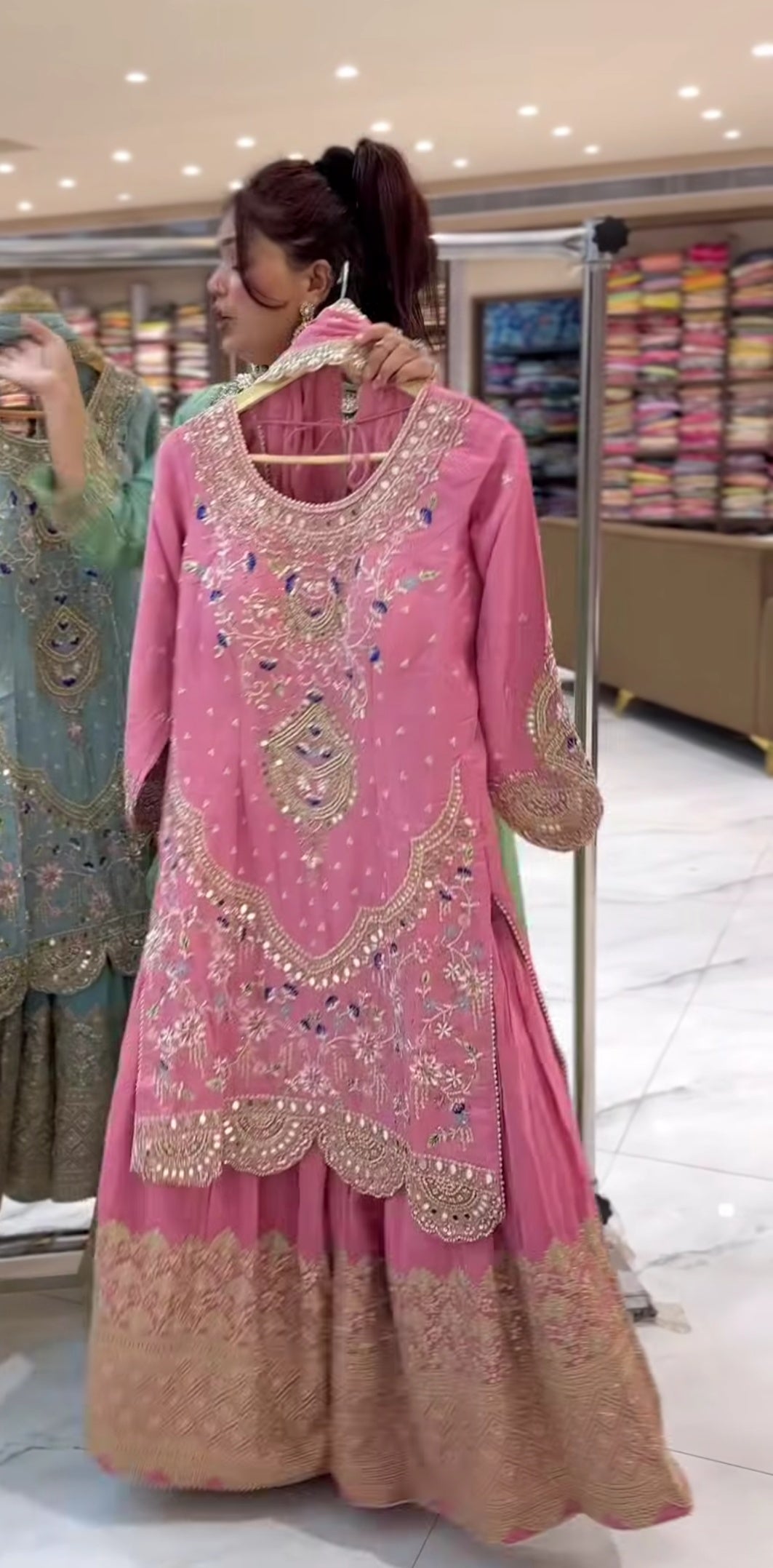 Radiant Elegance A Luxurious Ensemble of Colorful Dresses