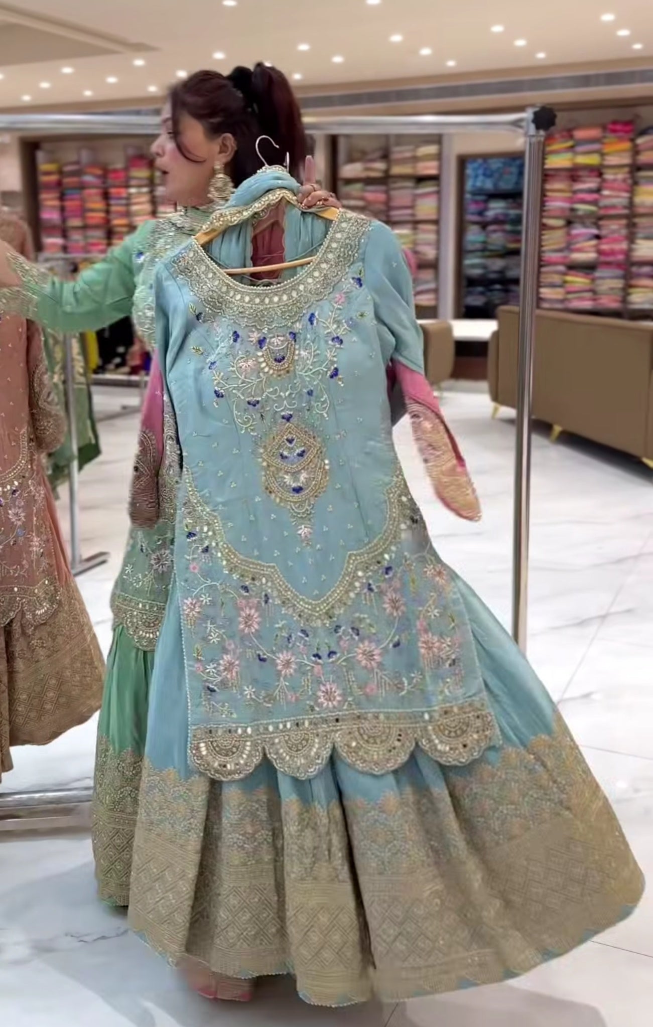 Radiant Elegance A Luxurious Ensemble of Colorful Dresses
