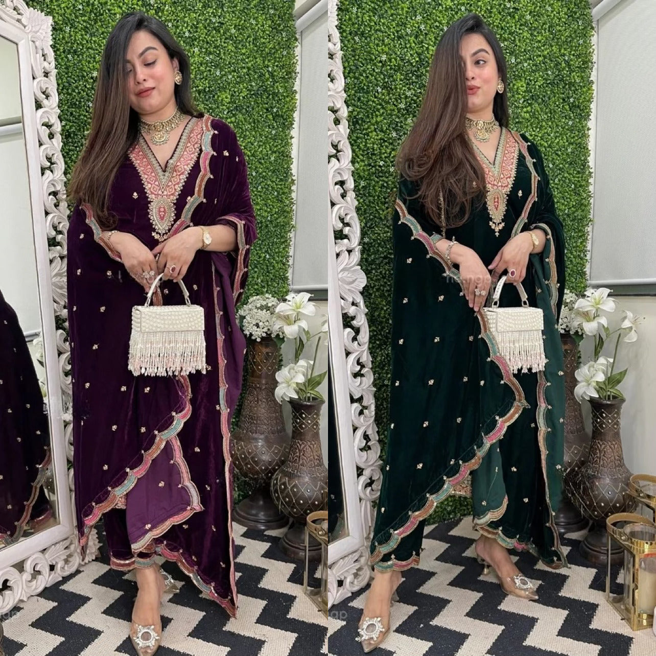 Premium Velvet Suit for Traditional Gatherings