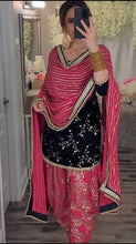 Load image into Gallery viewer, New Designer Party Wear Look Top ,Dhoti Salwar and Dupatta 242
