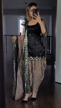 Load image into Gallery viewer, Launching New Designer Party Wear Look Top ,Dhoti Salwar and Dupatta 372
