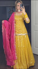 Load image into Gallery viewer, New Designer Party Wear Look Top ,Lehenga And Dupatta - 376
