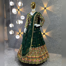 Load image into Gallery viewer, Alluring Embroidered Party Wear Silk Dulhan Lehenga Choli 525
